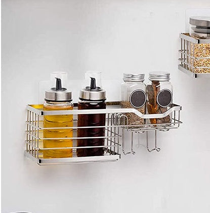 No Drill Shower Caddy Set - SUS304 Stainless Steel Wall Mount | 3 Piece