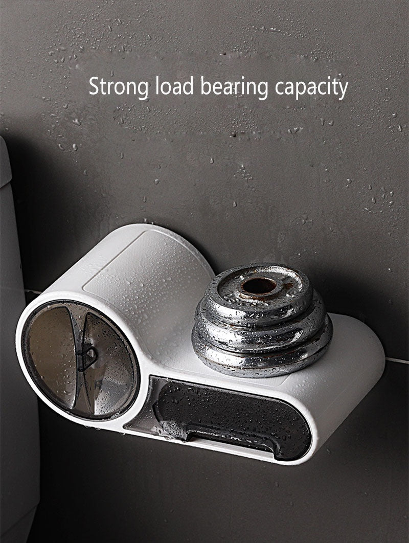 No Drill Toilet Paper Holder Self Adhesive Waterproof Wall Mount