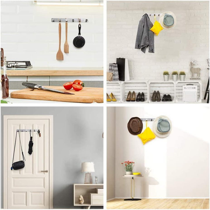 No Drill Stainless Steel Wall Hook Self Adhesive Rust Resistant