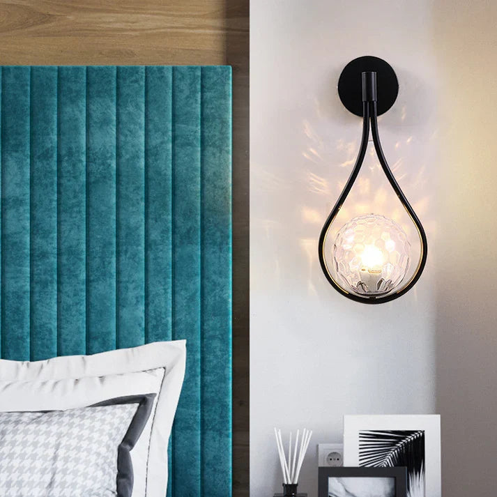 Nordic Bedroom Bedside Led Indoor Wall Lamp Golden Personality Home Lighting