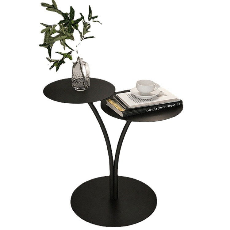 Nordic Small Round Sofa Side Table Metal Baking Varnish Living Room