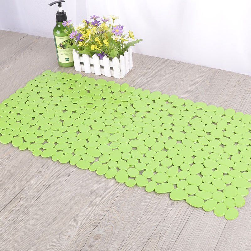 Pebble Design PVC Non Slip Bathroom Mat Eco Friendly 70x36cm