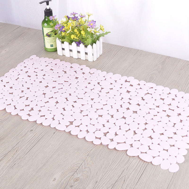 Pebble Design PVC Non Slip Bathroom Mat Eco Friendly 70x36cm