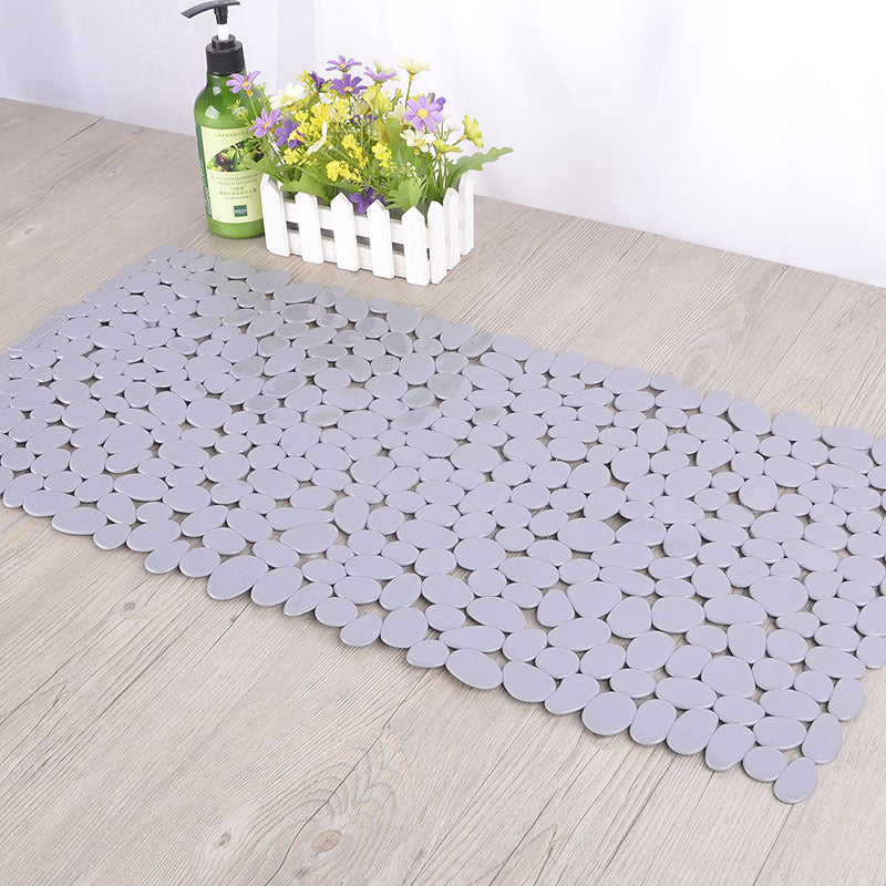 Pebble Design PVC Non Slip Bathroom Mat Eco Friendly 70x36cm