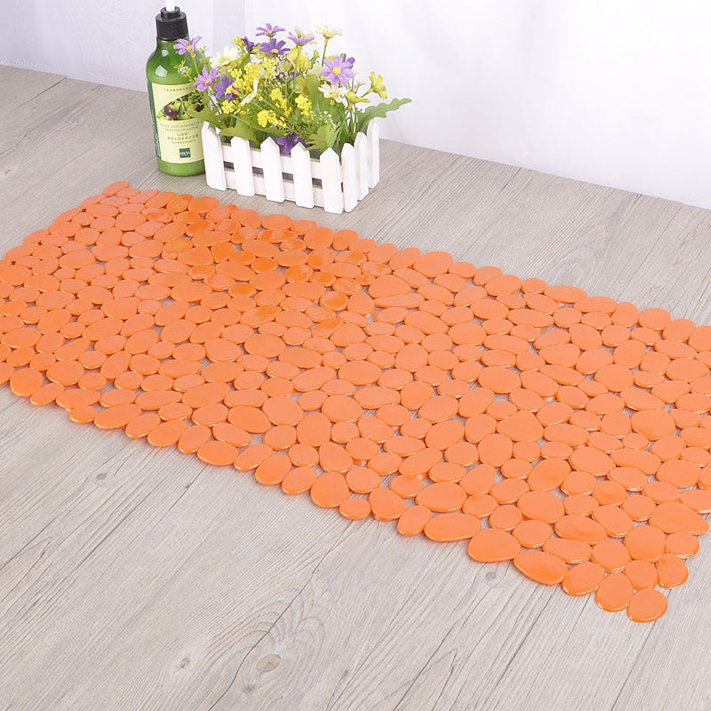 Pebble Design PVC Non Slip Bathroom Mat Eco Friendly 70x36cm
