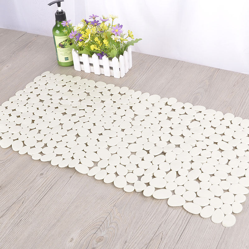 Pebble Design PVC Non Slip Bathroom Mat Eco Friendly 70x36cm