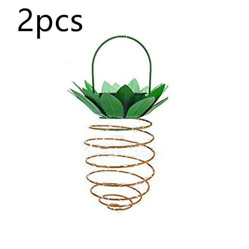 Outdoor Waterproof Pineapple Solar Light Hanging Garden Path Fairy Decor LED