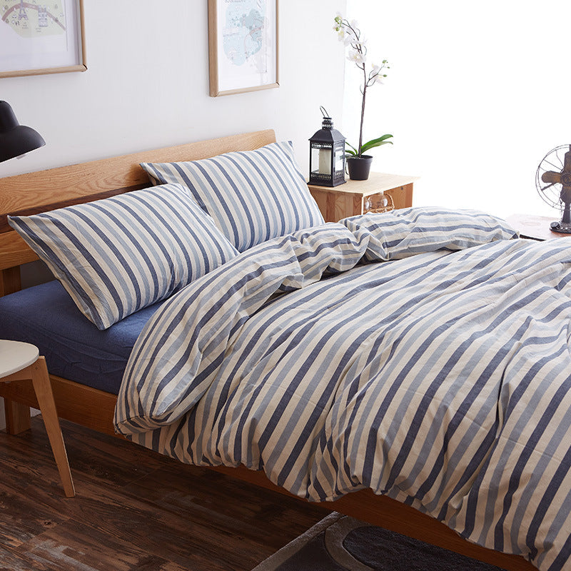 Splendas Geometric Bed Sheet Set Pure Cotton Super Soft 4-Piece Bedding | 4 Sizes
