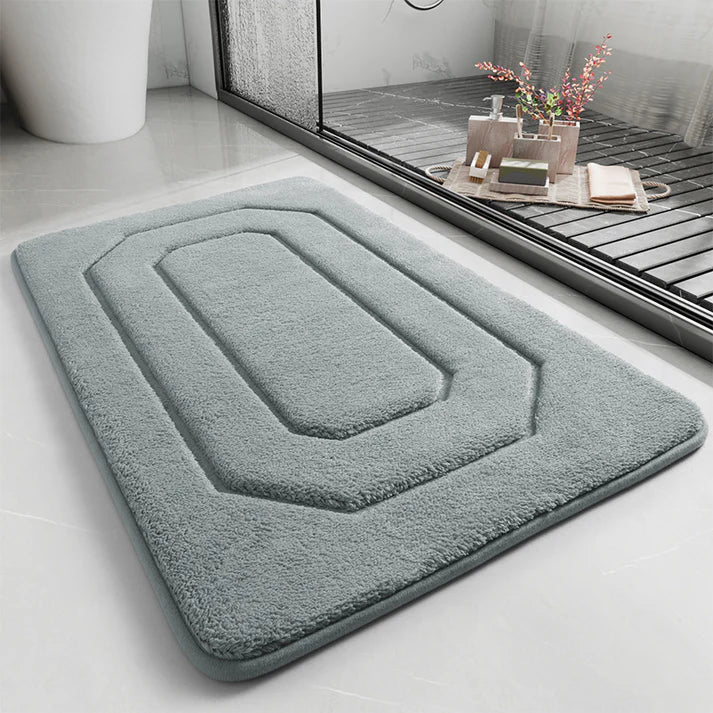 Quick Dry Bathroom Bath Mat Soft Absorbent Non Slip Floor Rug