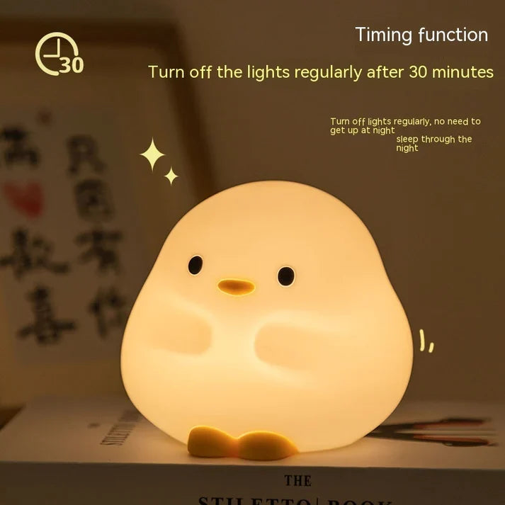 Rechargeable Cute Duck Touch Sensor LED Night Lamp