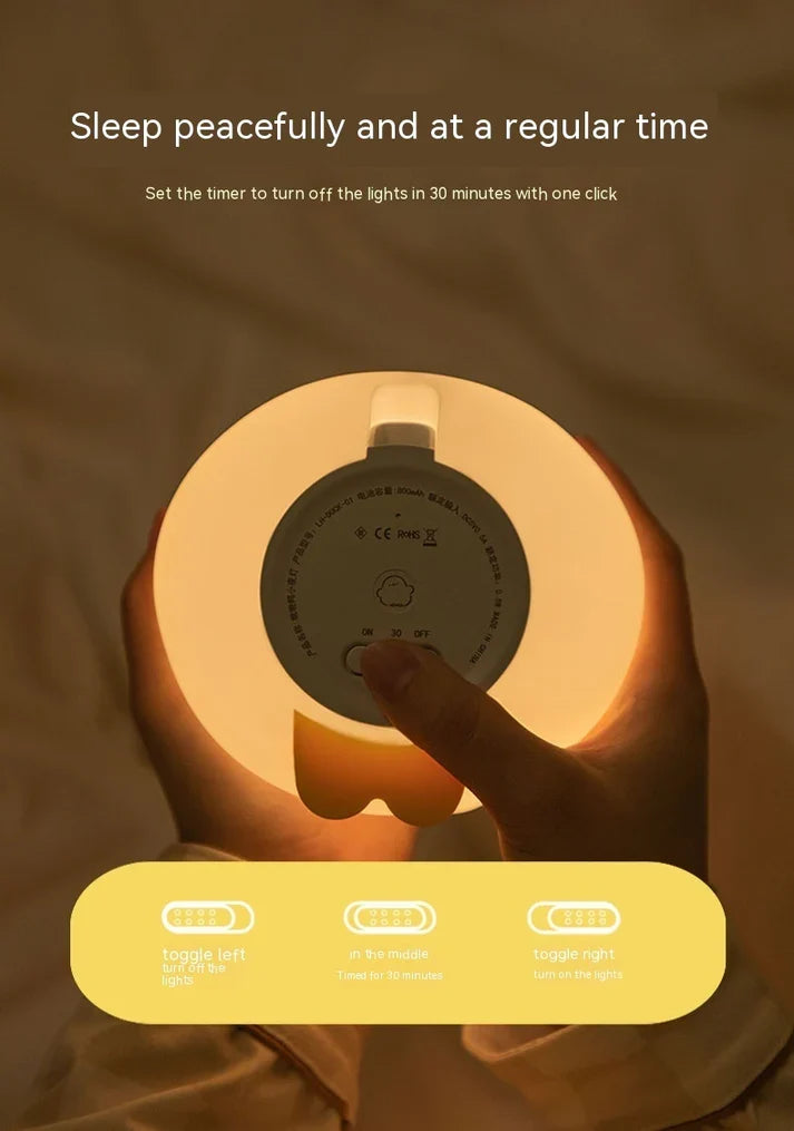 Rechargeable Cute Duck Touch Sensor LED Night Lamp