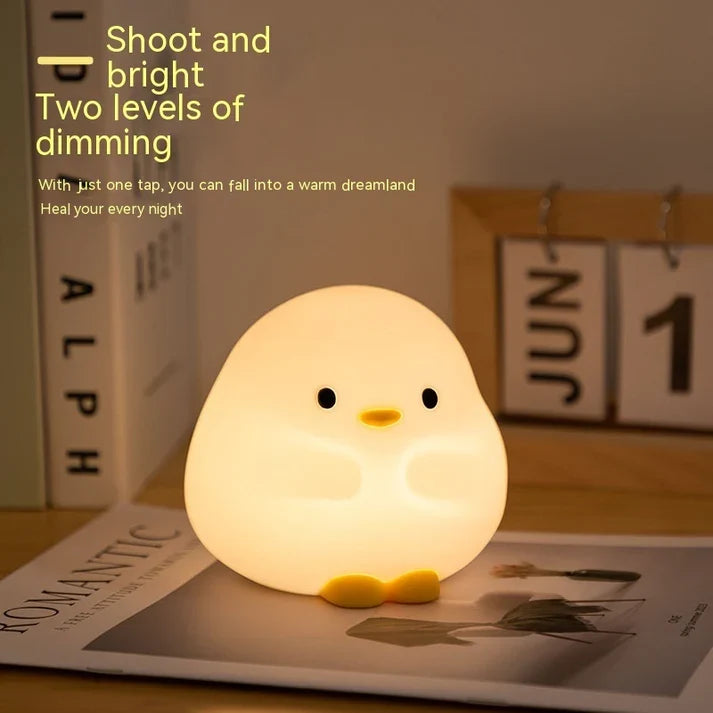 Rechargeable Cute Duck Touch Sensor LED Night Lamp
