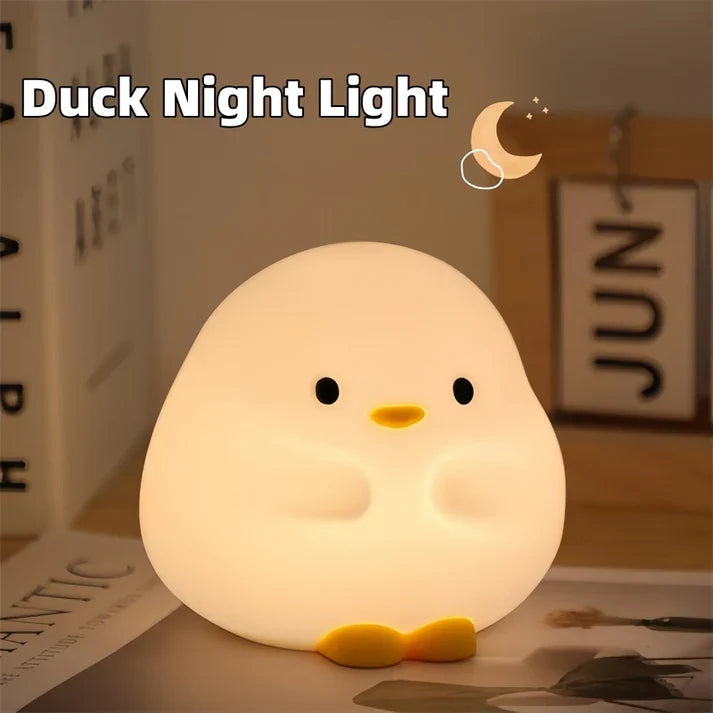 Rechargeable Cute Duck Touch Sensor LED Night Lamp