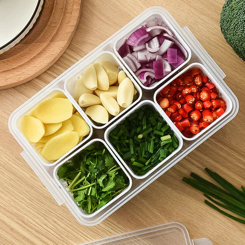 Refrigerator Green Onion Storage Box Airtight Compartment Vegetable Keeper