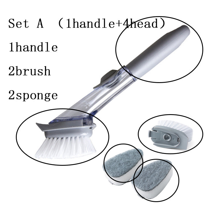 Cleaning Brush With Removable Brush Head Kitchen Gadgets