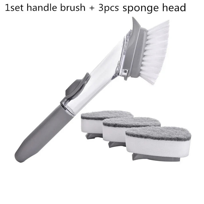Cleaning Brush With Removable Brush Head Kitchen Gadgets