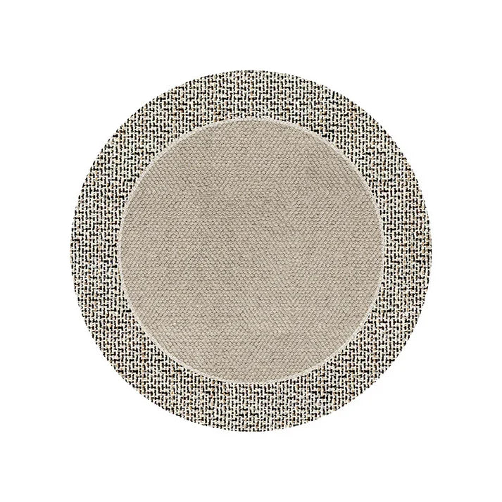 Round Living Room Carpet Modern Non Slip Area Rug for Bedroom and Sofa