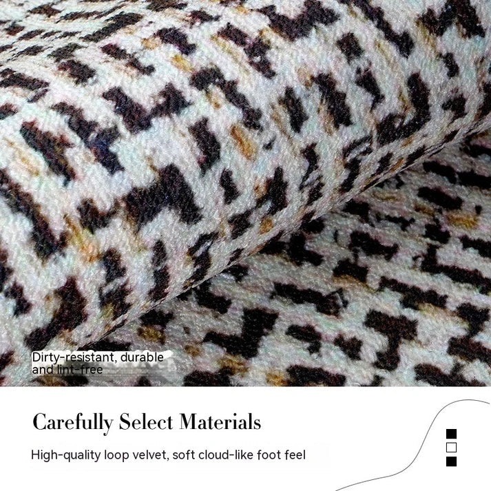 Round Living Room Carpet Modern Non Slip Area Rug for Bedroom and Sofa