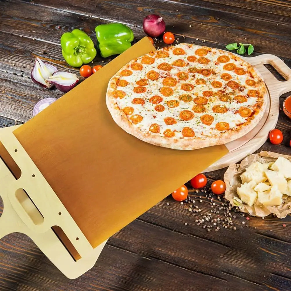 Sliding Pizza Shovel Non Stick Cutting Board Kitchen Baking Tool & Transfer Board
