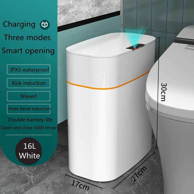 Smart Touchless Trash Can with UV & Deodorizer – 13L/16L
