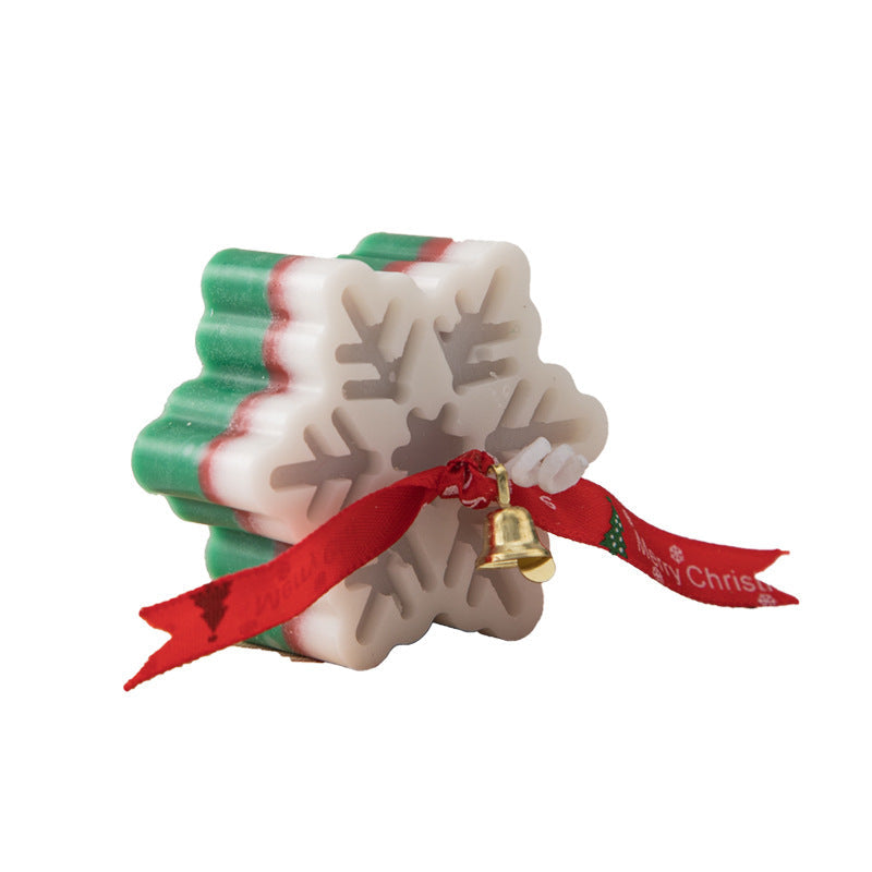 Handmade Snowflake Candles Aromatherapy Scented Christmas Decorations Candle