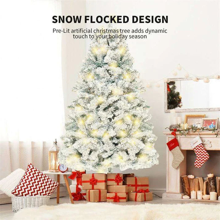 Artificial Christmas Tree PVC Snowy White Tree for Home Mall Window Decoration