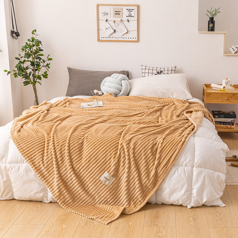 Soft Fleece Blanket Queen Size Lightweight Plush Throw for Bed and Sofa
