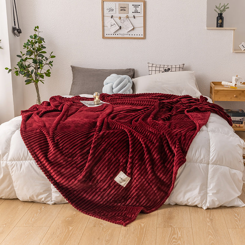 Soft Fleece Blanket Queen Size Lightweight Plush Throw for Bed and Sofa