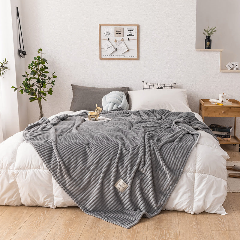 Soft Fleece Blanket Queen Size Lightweight Plush Throw for Bed and Sofa