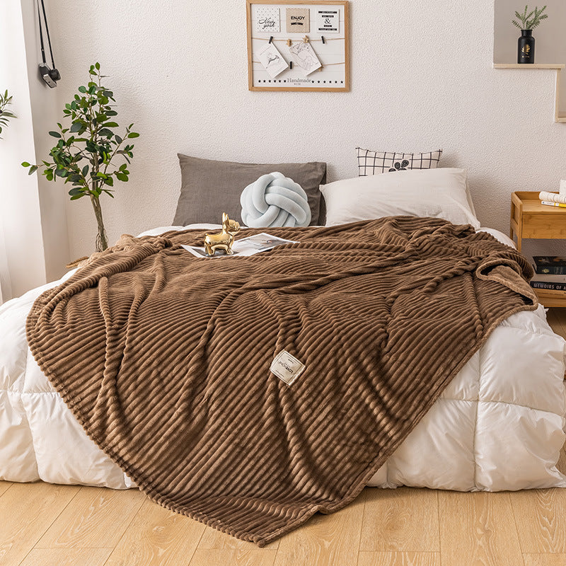 Soft Fleece Blanket Queen Size Lightweight Plush Throw for Bed and Sofa