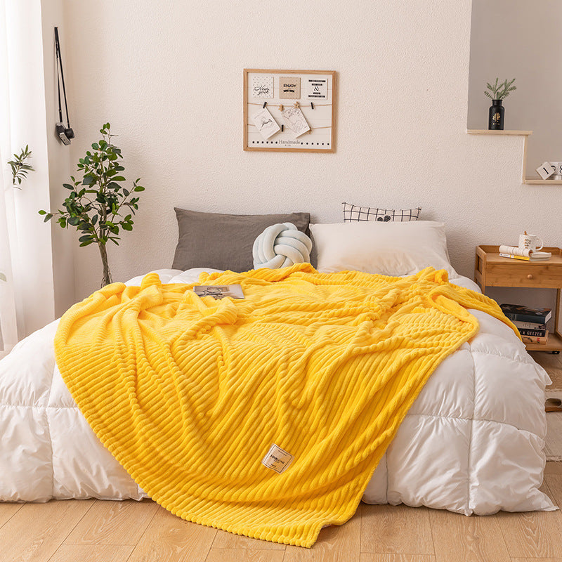 Soft Fleece Blanket Queen Size Lightweight Plush Throw for Bed and Sofa
