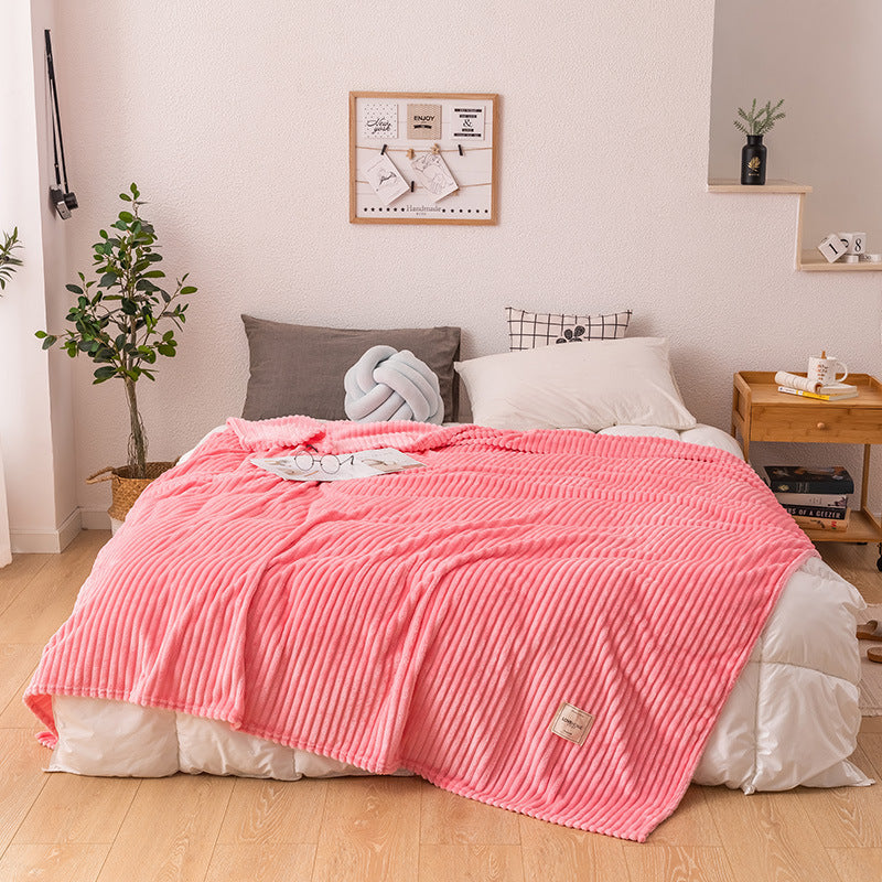 Soft Fleece Blanket Queen Size Lightweight Plush Throw for Bed and Sofa