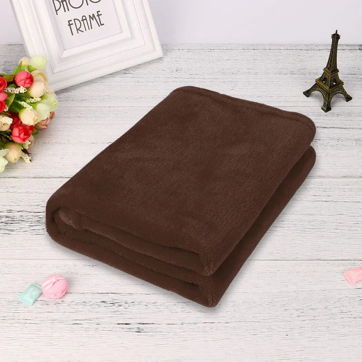 Soft Flannel Kids Blanket - Cozy Lap and Stroller Throw | 4 Colors
