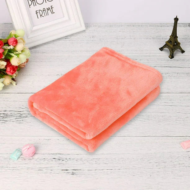 Soft Flannel Kids Blanket - Cozy Lap and Stroller Throw | 4 Colors