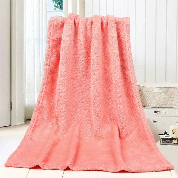 Soft Flannel Kids Blanket - Cozy Lap and Stroller Throw | 4 Colors