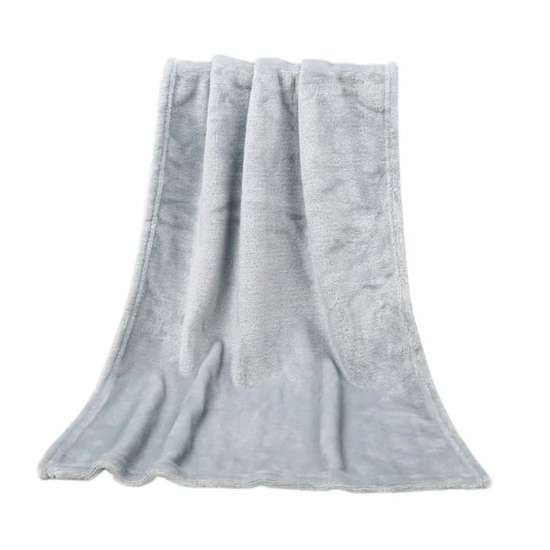 Soft Flannel Kids Blanket - Cozy Lap and Stroller Throw | 4 Colors