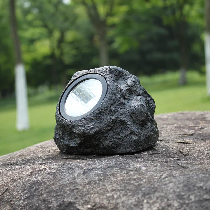 Solar Rock Garden Light Waterproof Simulation Stone Lamp for Outdoor Courtyard
