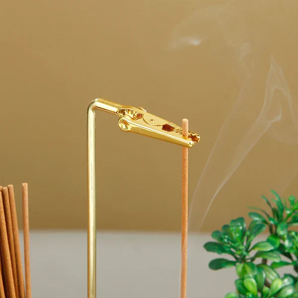 Splendas Solid Wood Incense Burner Holder – Rubber Wood & Glass Easy Clean