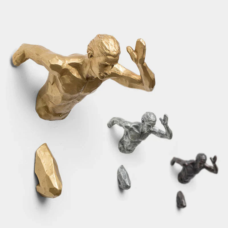 3D Torso Nordic Body Art Wall Hanging Sculptures