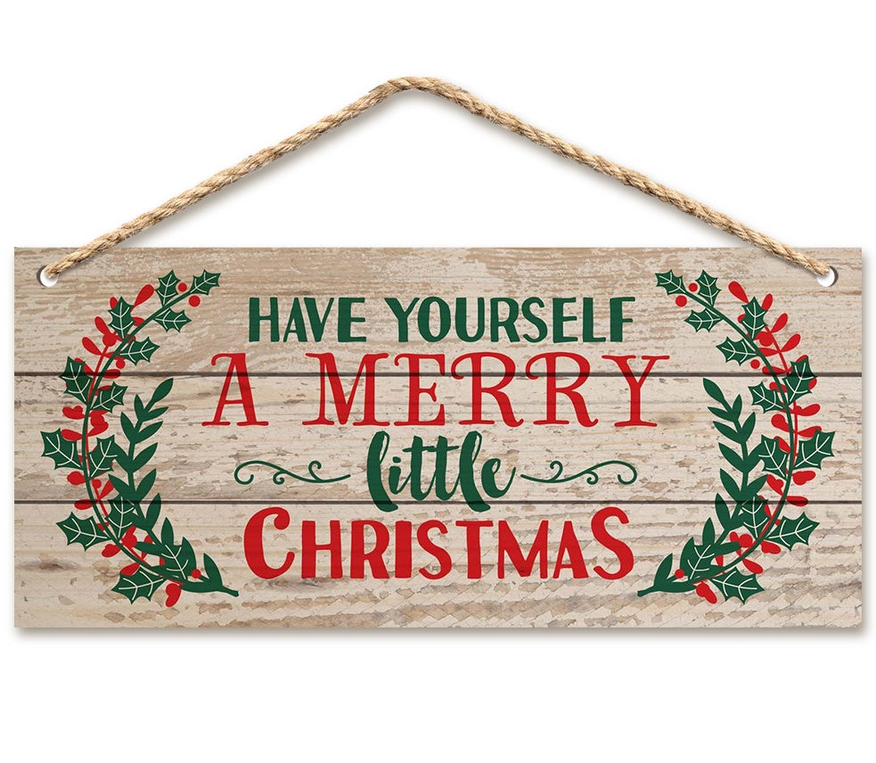 Christmas Wall Hanging Interior Pendant Wooden Holiday Home Decoration Ornament