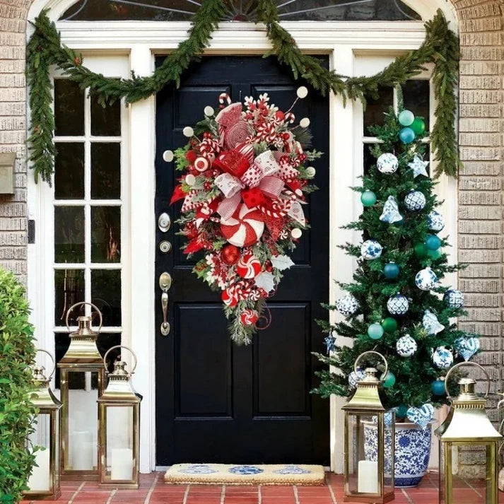 Door Pendant Handmade Christmas wreath Decoration