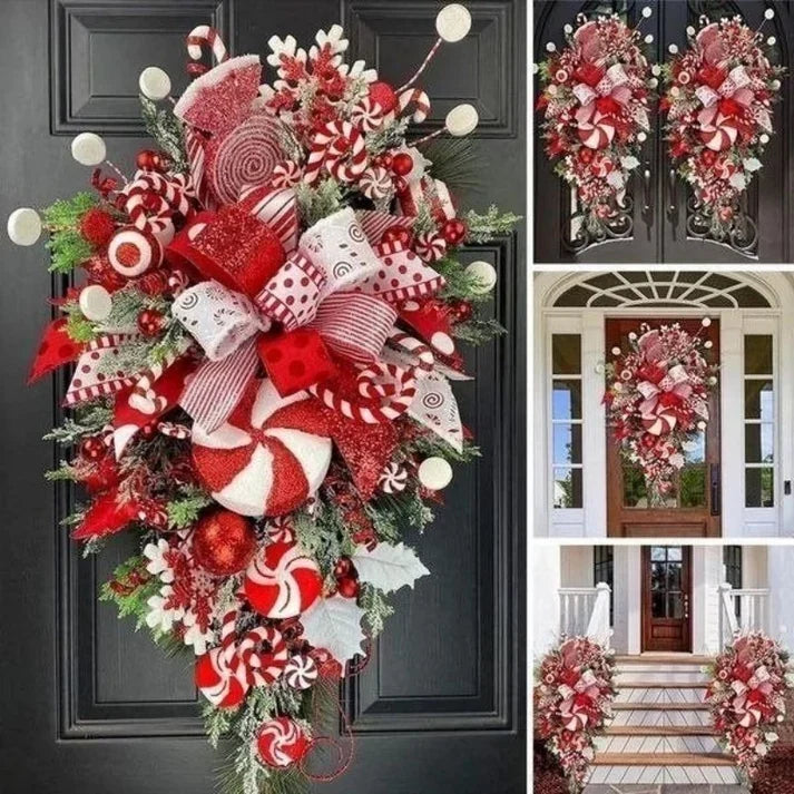 Door Pendant Handmade Christmas wreath Decoration