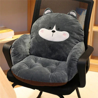 Cute Cartoon Chair Cushion - Novelty Shaped Plush Seat Pad | 5 Designs