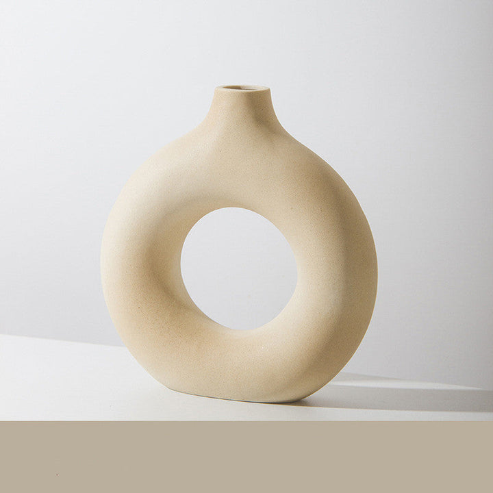 Frosted Ceramic Vase – Modern Minimalist Porcelain Flower Vase | Home Decor