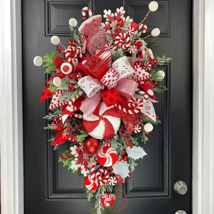 Door Pendant Handmade Christmas wreath Decoration