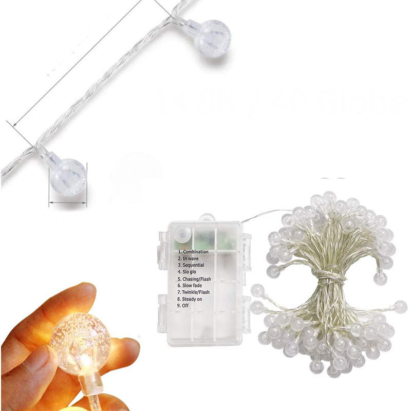 LED Christmas Ball Lights Remote Control Bubble Crystal Ball Lamp