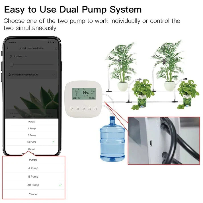 Graffiti Automatic Home Smart Planter Rechargeable Sprinkler Timer