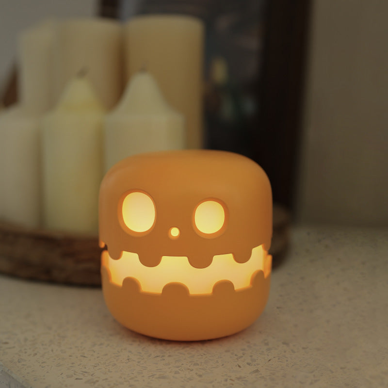 Pumpkin Lamp  Halloween Bedside Night Light Decor