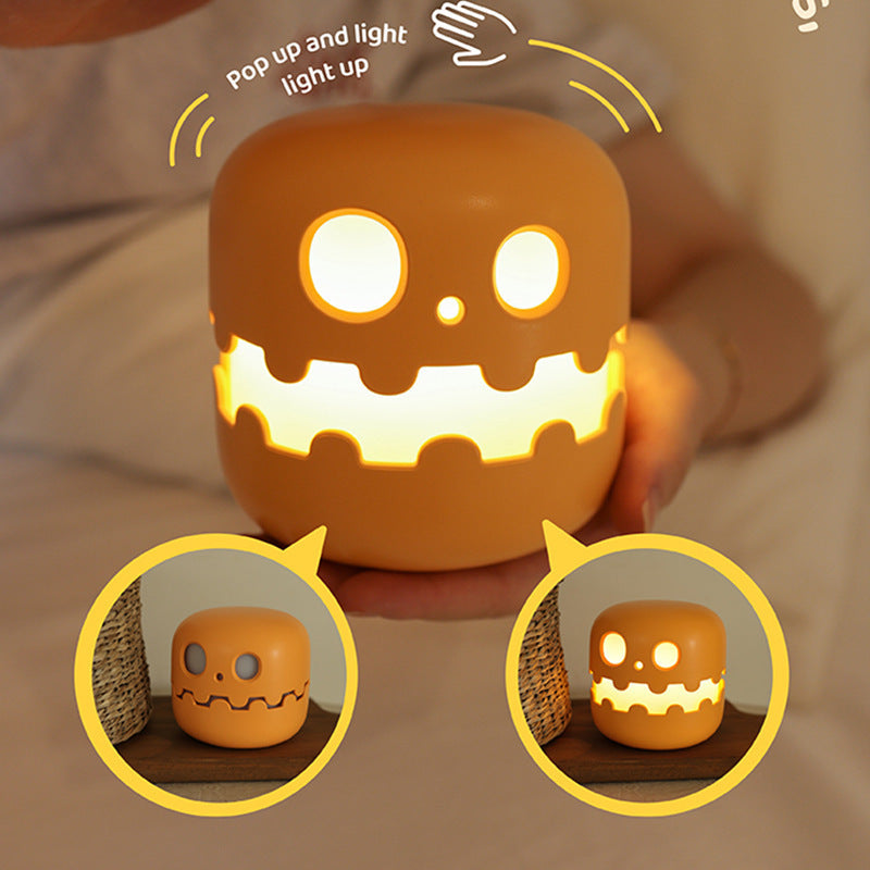 Pumpkin Lamp  Halloween Bedside Night Light Decor