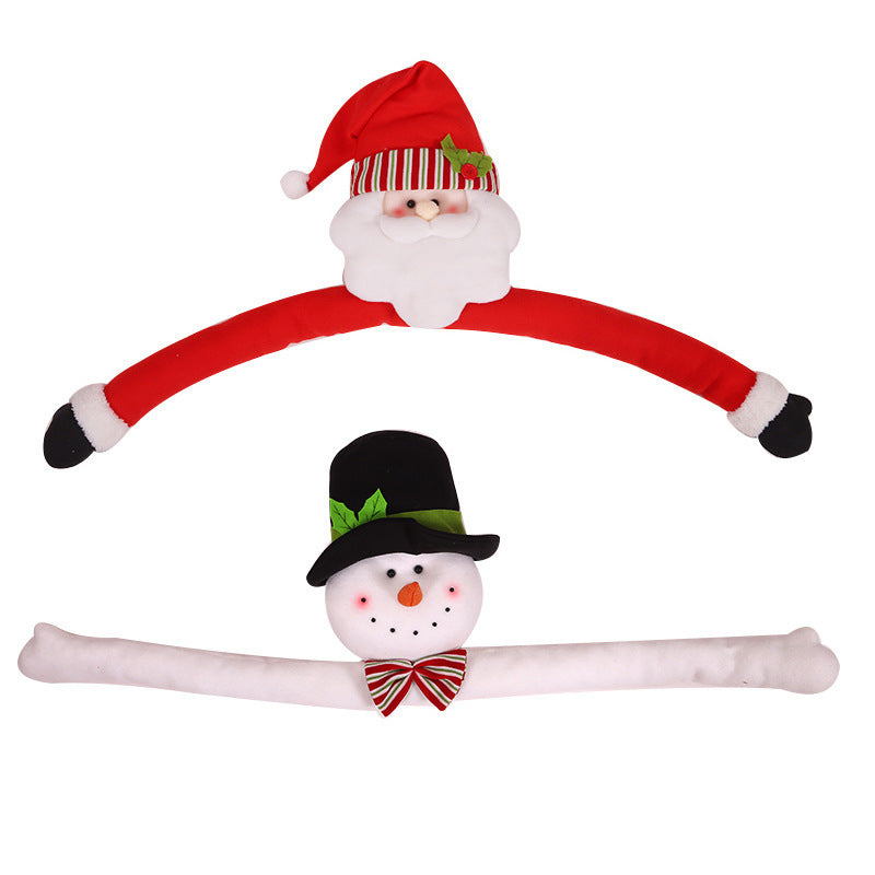 Santa Claus Tree Topper Figurine Star Snowman Christmas Tree Ornament